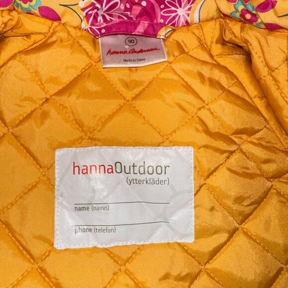 Hanna Andersson Pink Colorful Jacket Toddler Girls 90 3 Zip Hoodie Lightweight - Picture 9 of 10